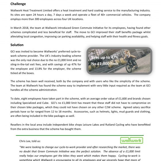 green commute initiative uk